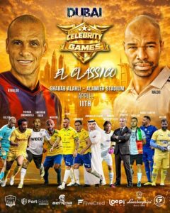Rivaldo x Naldo agitam Dubai no Celebrity Games El ClássicoLeia